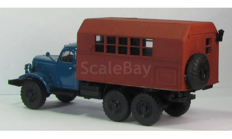ЗИЛ 157 кунг граненый ГК-1 коричневый, масштабная модель, 1:43, 1/43, МХВ