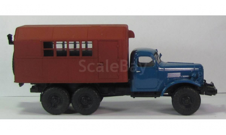 ЗИЛ 157 кунг граненый ГК-1 коричневый, масштабная модель, 1:43, 1/43, МХВ