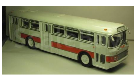 Икарус 556 белый Сова, масштабная модель, scale43, Советский Автобус, Ikarus