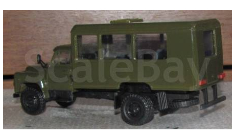 ГАЗ 53 Вахтовый автобус хаки Компаньон, масштабная модель, scale43