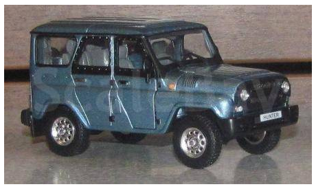 УАЗ-469 Хантер голубой металлик, масштабная модель, Компаньон, scale43