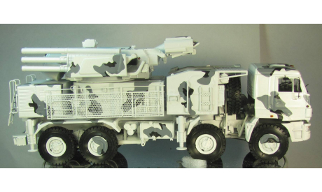 КАМАЗ 6560 панцирь С1 зимний камуфляж, масштабная модель, scale43