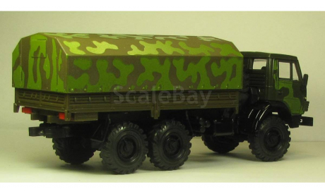 КАМАЗ 4310 повортные колеса летний камуфляж, масштабная модель, scale43
