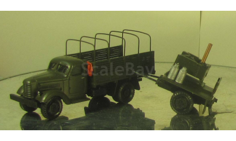 ЗИС  150 с прицепом кухня, масштабная модель, scale87