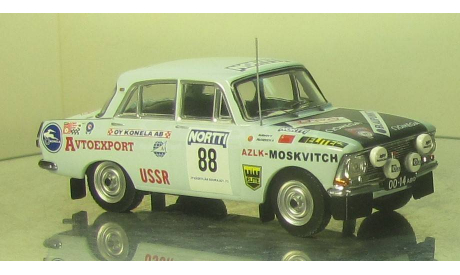 Москвич 412 Ралли 1000 озер 88, масштабная модель, scale43, IXO Rally (серии RAC, RAM)