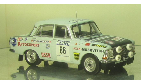 Москвич 412 Ралли 1000 озер 86, масштабная модель, scale43, IXO Rally (серии RAC, RAM)