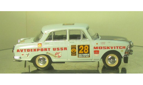 Москвич 412 Ралли Лондон Мехико 28, масштабная модель, scale43, IXO Rally (серии RAC, RAM)