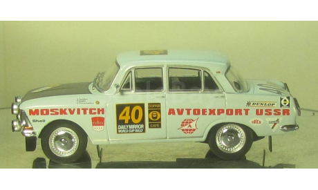 Москвич 412 Ралли Лондон Мехико 40, масштабная модель, IXO Rally (серии RAC, RAM), scale43