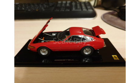 FERRARI-365 GTB4, красный, поздний, Kyosho 1:43, масштабная модель, scale43