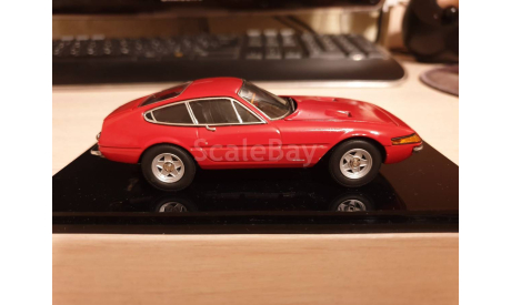 FERRARI-365 GTB4, красный, поздний, Kyosho 1:43, масштабная модель, scale43