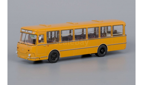 Автобус ЛИАЗ-677М 1983 охра белые двери ClassicBus, масштабная модель, scale43