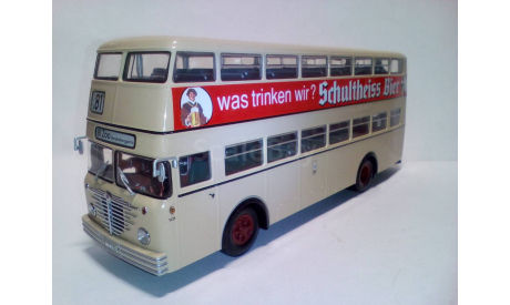 Автобус Бюссинг Bussing D2U Schultheiss Bier Minichamps, масштабная модель, scale43