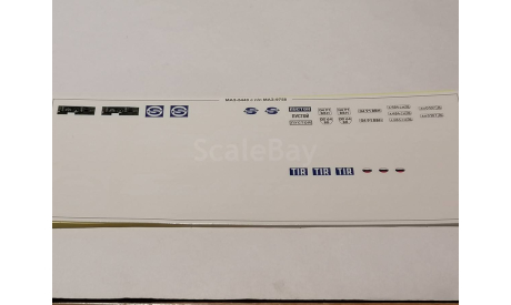 МАЗ-5440 7069AVD (1997) - декаль (тягач и полуприцеп) Sovtransavto, запчасти для масштабных моделей, AVD Models, 1:43, 1/43