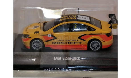 LADA Vesta WTCC. Автолегенды. Новая эпоха. № 17, масштабная модель, ДеАгостини, scale43, ВАЗ