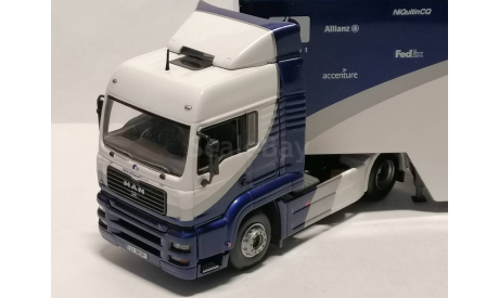 МАН MAN TG-A (Minichamps) с прицепом F1 (Eligor), масштабная модель, 1:43, 1/43, minichamps + eligor
