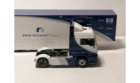 МАН MAN TG-A (Minichamps) с прицепом F1 (Eligor), масштабная модель, 1:43, 1/43, minichamps + eligor