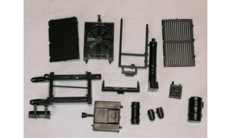 КАМАЗ-6560 AVD - вентилятор и радиатор системы охлаждения (установлены за кабиной), запчасти для масштабных моделей, AVD Models, 1:43, 1/43