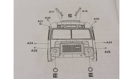 Автобус КаВЗ-39769 4090AVD - повторители поворотов, запчасти для масштабных моделей, AVD Models, scale43