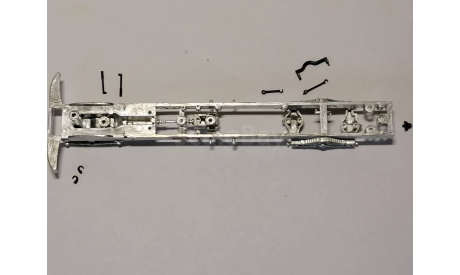 КрАЗ-257 - автокран КС-4561(257) AVD1646 - рама с деталями, запчасти для масштабных моделей, AVD Models, 1:43, 1/43