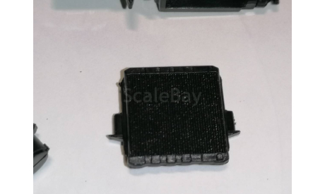 КАМАЗ-Э5510 самосвал 1640AVD - детали двигателя с радиатором, запчасти для масштабных моделей, AVD Models, 1:43, 1/43