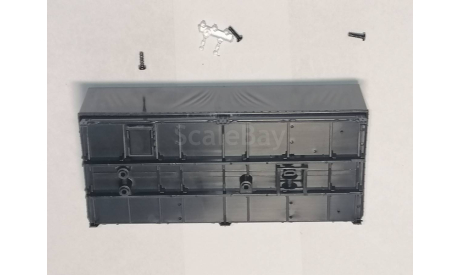 KAMAЗ-43118 (рестайлинг) бортовой 1687AVD - кузов с брусьями, инструментальным ящиком, катафотами, запчасти для масштабных моделей, КАМАЗ, AVD Models, scale43
