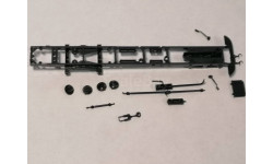 ЗИЛ-133ГЯ бортовой 1679AVD - рама с деталями, радиатором, выхлопной  трубой