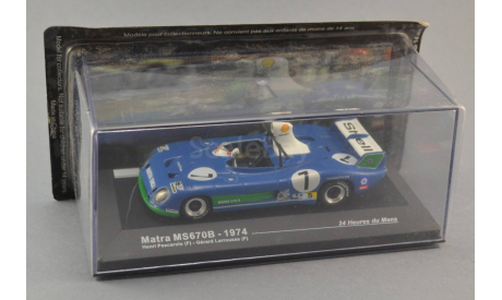 Matra MS670B Winner Le Mans Pescarolo-Larrousse 1974, масштабная модель, 1:43, 1/43, Altaya