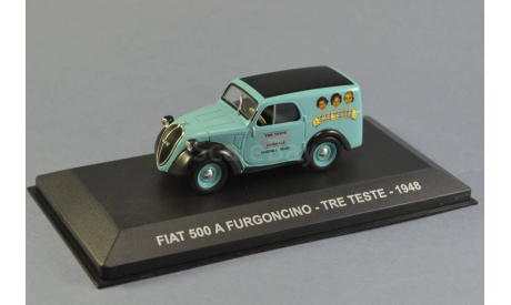 Fiat 500 A Furgoncino Tre Teste (1948), масштабная модель, 1:43, 1/43, Altaya