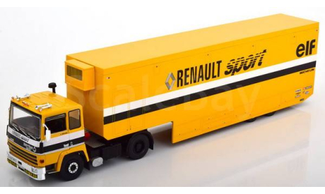 BERLIET TR350 Race Transporter с п/прицепом ’Renault Sport Elf Team F1’ 1983, масштабная модель, IXO, scale43