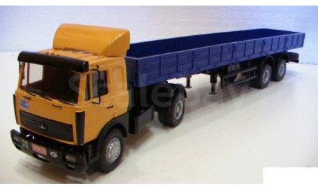 МАЗ-54329 с полуприцепом МАЗ-93866 SCALE MODEL MAZ, масштабная модель, 1:43, 1/43, SMM