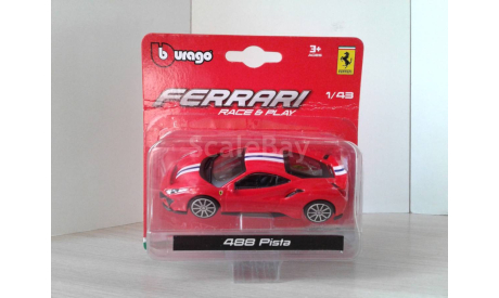 Ferrari 488 Pista ... (BBurago) ..., масштабная модель, scale43