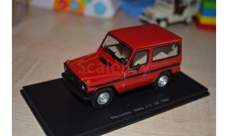 MERCEDES 230 GE 1980 ROUGE, масштабная модель, 1:43, 1/43, Spark, Mercedes-Benz