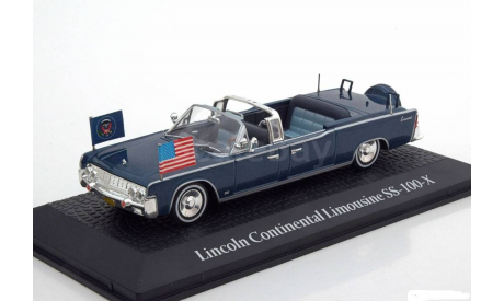 Lincoln Continental Limousine SS-100-X J.F. Kennedy 1963 1:43 Atlas, масштабная модель, 1/43