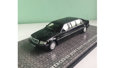 Mercedes-Benz S500 Pullman Guard (W140) Президента России Б.Н.Ельцина 1991-1999 г. 1:43 DIPmodels, масштабная модель, 1/43