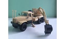 Экскаватор ЭОВ-4421 на шасси КрАЗ-255Б 1:43 SpecialC.-81, масштабная модель, scale43