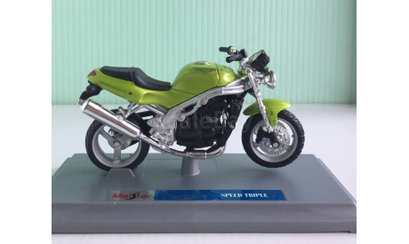 Triumph SPEED TRIPLE 1:18 Maisto, масштабная модель мотоцикла, 1/18
