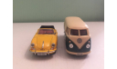 Porsche 356B Convertible + Volkswagen Microbus 1:43 Cararama, масштабная модель, scale43