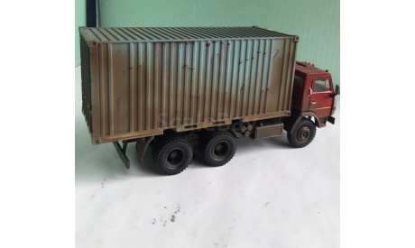 Контейнеровоз на шасси КАМАЗ-4310 1:43 АРЕК, масштабная модель, scale43