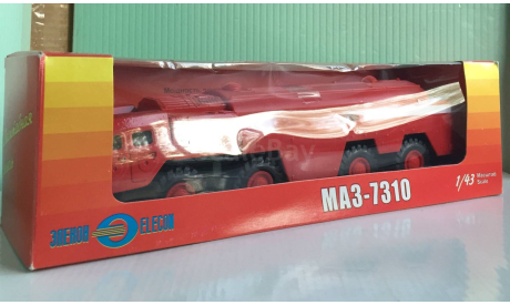Пожарный автомобиль МАЗ-7310 1:43 ЭЛЕКОН, масштабная модель, 1/43