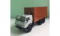КАМАЗ-53212 с 20 ти футовым контейнером 1:43 АвтоИстория, масштабная модель, АИСТ, scale43