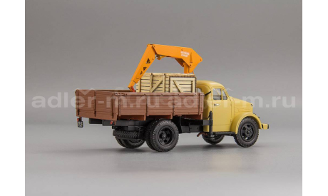 ГАЗ-51А с гидрокраном ЛЗАП 1:43 СарЛаб, масштабная модель, scale43