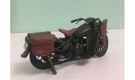 HARLEY-DAVIDSON 1942 WLA FLAT HEAD 1:18 Maisto, масштабная модель мотоцикла, scale18