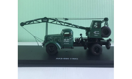 Автокран ЛАЗ-690 на шасси ЗИЛ-164 1:43 Start Scale Models, масштабная модель, scale43