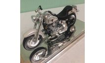 HARLEY-DAVIDSON FLSTF Fat Boy 2000 г. 1:18 Maisto, масштабная модель мотоцикла, 1/18