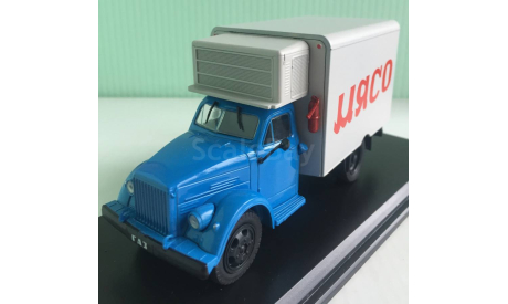 Автофургон-рефрижератор МЯСО на шасси ГАЗ-51А 1:43 АнС N62, масштабная модель, DeAGOSTINI, scale43