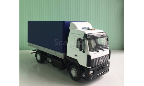 МАЗ-5340 бортовой с тентом 1:43 АвтоИстория (АИСТ), масштабная модель, 1/43