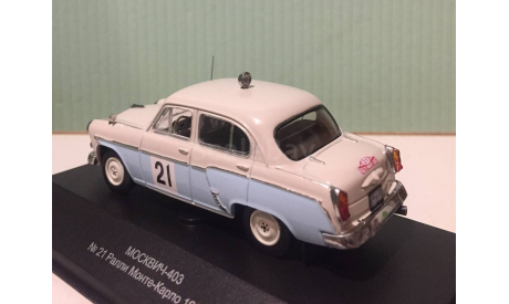 Москвич-403 N21 Ралли Монте-Карло 1964 1:43 VVM, масштабная модель, 1/43