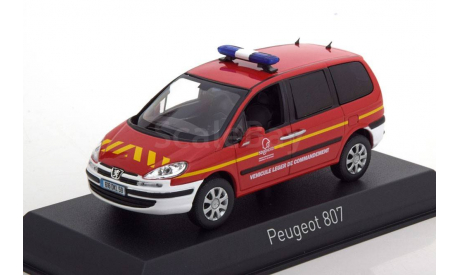 Peugeot 807 Feuerwehr 2013 1:43 Norev, масштабная модель, scale43