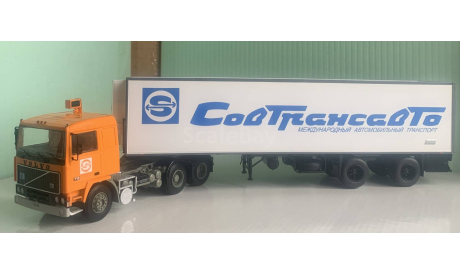 Volvo F12 с полуприцепом Lamberet 1:43 Start Scale Models, масштабная модель, scale43