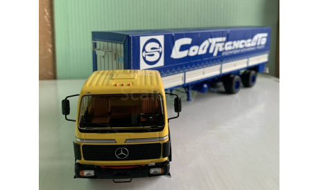 Mercedes-Benz NG2232 с полуприцепом Fluehauf Savoyarde 1:43 Start Scale Models, масштабная модель, 1/43